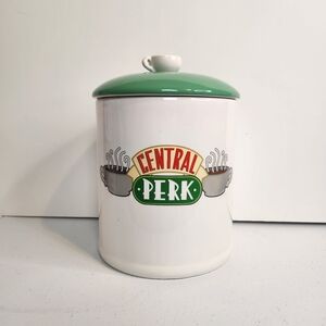Friends TV Show Ceramic Coffee Canister Large Round Jar Central Perk Cookie Jar